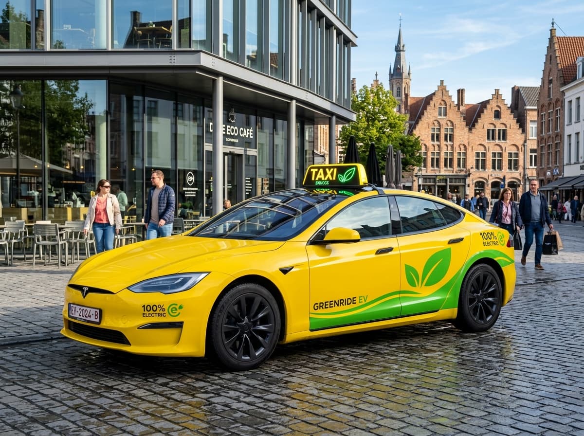 100% Electric Green Cab